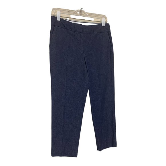 Talbots blue slim crop fit pants size 4 - Picture 8 of 10